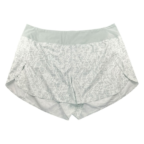 Athleta Gray Geometric Printed Run With It 3.5” Shorts In Size 3X - Picture 1 of 8